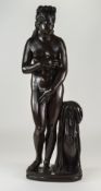 Adolf Dressler Fine Mid 19th Century Signed Bronze Figure of a Classical Naked Woman In a Standing