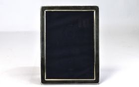 Elizabeth II Rectangular Shaped Silver Photo Frame, In As New Condition, Hallmark Sheffield 2003,