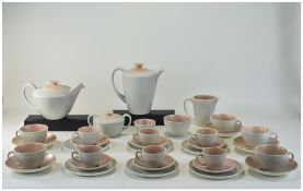 Poole 35 Piece Tea And Coffee Service, Comprising A Coffee And Tea Pot, Sugar And Cream,