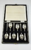 A Boxed Set Of Six Modern Silver Teaspoons In Original Box, Hallmark Birmingham 1962,