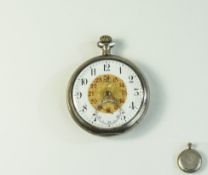 Omega - Antique Silver Open Faced Pocket Watch, Medal Winner, Grand Prix Paris 1900. A.F. Condition.