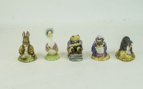 Royal Albert, Beatrix Potter Figures, 5 In Total. 1. Jemima Puddlewick, 2.