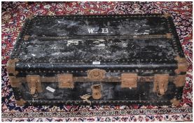 Hartmann Travelling Steamer Trunk, Early 20thC Travelling Trunk,