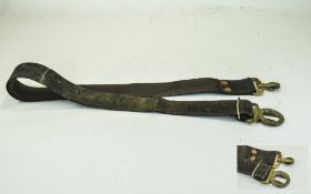 Military Interest British WW1 Leather Belt With Brass Buckle