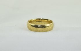 9ct Gold Wedding Band, Fully Hallmarked, 5.