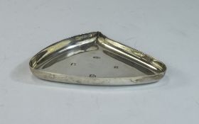 A Modern Studio Art Triangular Pin Tray, By A.E Joney, Hallmark Birmingham 1963, 4.25" Diameter, 56.