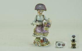 Chelsea / Derby 18th Century Hand Painted Porcelain Figure. c.1790.