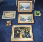 Pair Of Framed Watercolours, Depicting A