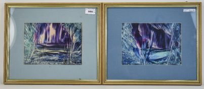 Two Framed Paintings In Acrylic Titled T