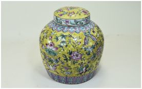 Chinese Early 20th Century Lidded Ginger