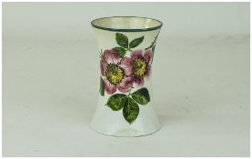 Wemyss, Shaped Floral Decorated Vase Wit