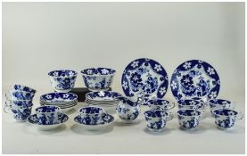 Early 19thC Blue & White Teaset Chinoise