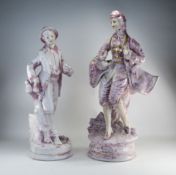 Italian Decorative Pair of Large Hand De