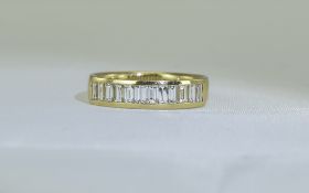 18ct Gold Diamond Half Eternity Ring Cha