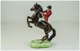 Beswick Horse and Rider Figure ' Huntsma