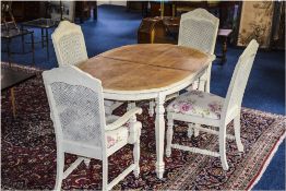 Laura Ashley shabby chic table and 4 floral seated chairs