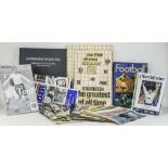 Preston North End FC Related Items, Comprising Football Programmes, Scrap Books, The Book Of