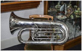 Boosey & Co Silver Plated Imperial Model 'Solbron' Class A Tuba, serial number 114275,