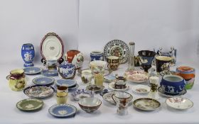 Box Of Misc Pottery, Comprising Imari, Small Dishes, Vases,
