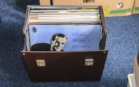 Collection Of Vinyl LP's In Carry Case, Mostly Golden Hours, Compilations, Musicals Etc