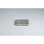 Early 20th Century Nice Quality European Silver Hinged Snuff Box Of Rectangular Form With Regency