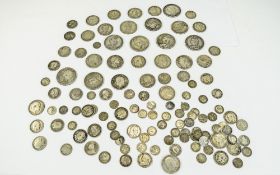 A Collection of Victorian, Georgian etc, Silver Sterling Coins. All Coins Pre 1919.