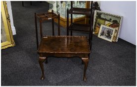 Three Small Pieces Of Furniture, Comprising An Oak Umbrella Stand (Missing Drip Tray),