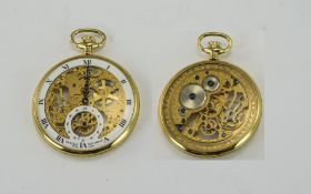 Sewills of Liverpool Very Fine Keyless Gold Plated Pocket Watch,