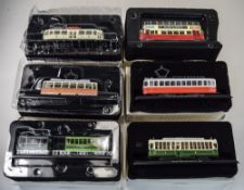 Atlas Ltd Edition 1.87 Small Scale Model Trams, Complete with Boxes and Brochures. Old Trams