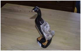 Mid 20thC Novelty Clothes Brush In The Form Of A Duck, Marbled Plastic,