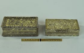 A Pair of Contemporary Solid Silver Pill Boxes by Silversmith Peter John Doherty.
