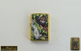 Zippo 10th Anniversary Ltd Edition Collectable Petrol Lighter ' Mysteries of The Forest ' Date 1995.