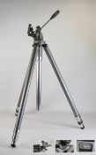 Gitzo French Heavy Duty Vintage Tripod, Complete With Gitzo R.No1 Tripod Tilt Head, Comes With