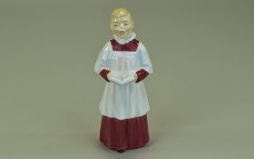 Royal Doulton Figure 'Choir Boy' HN2141, Designer M.Davies, Issued 1954-1975, Height 4.75'',