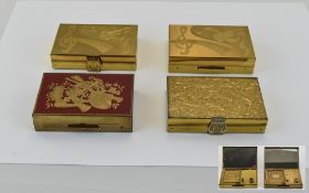 Elgin - 1950's American Musical Compacts / Boxes ( 4 ) In Total. All In Good Condition, Nice Tone.