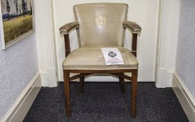 The Football League Interest Leather Bound Office Chair, Original 1 Of Only 10 Made For The