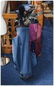 Set Of Golf Clubs, Bag And Trolley, Club