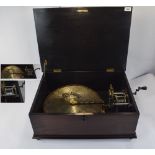 ORPHEUS DISK MUSICAL BOX, playing 143/8"