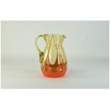 Michael Powolny Style Water Jug In Lime