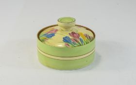 Clarice Cliff Hand Painted Circular Lidd