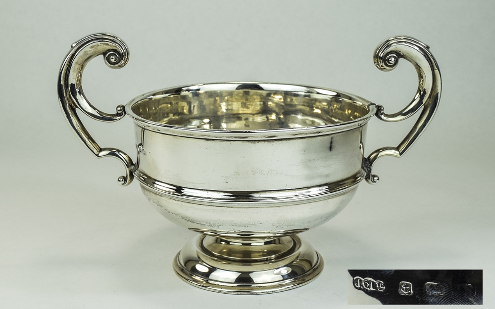 George V Twin Handle Silver Trophy Foote