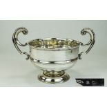 George V Twin Handle Silver Trophy Foote