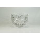 Glass Fruit Bowl Etched Decoration, Diam