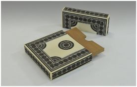 Early 20th Century Ivory Inlaid Card Cas