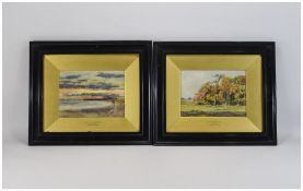 Thomas Hampson Jones (1846-1916) Pair of Framed Watercolours both signed bottom right.