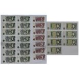 A Collection 1960's-1970's of Mint Uncirculated United Kingdom Bank Notes.