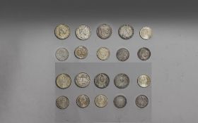Austrian Ferenz Jozsef Silver Corona Coins ( 10 ) Coins In Total.