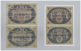 Union Economique Roannaise UER. 100 Francs notes, dated avr 1939.