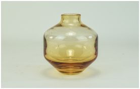 Whitefriars Studio Art Glass Vase. c.1970's. 6.25 Inches High.