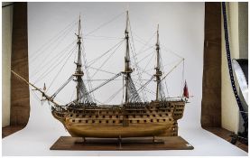 Scale Model of The HMS Victory, 101 Gun First Rate Ship of the Line,